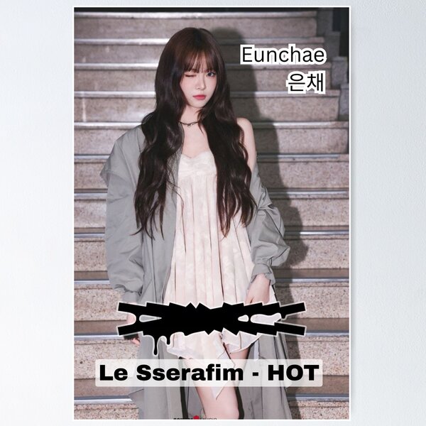Item preview, Limited Edition LE SSERAFIM Eunchae Merch – Trendy K-pop Shirts & Accessories designed and sold by Valereekmerch.