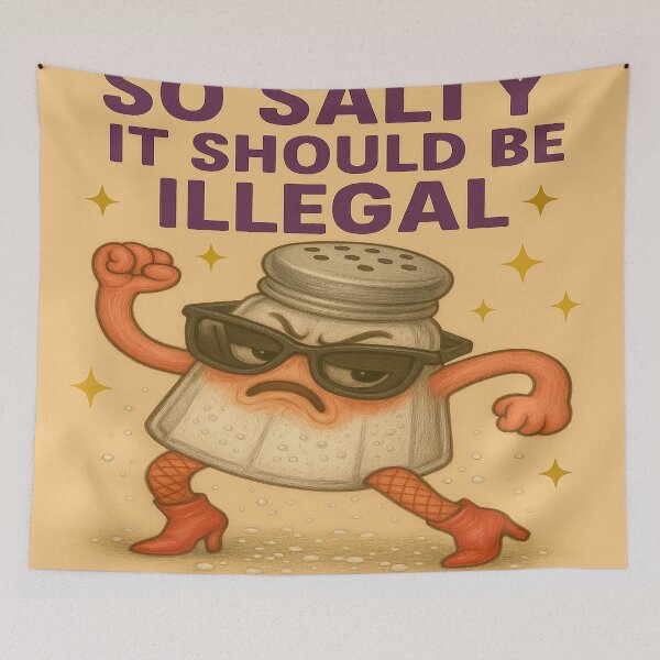 Item preview, So Salty It Should Be Illegal – Sass Shaker in Heels designed and sold by Neovibe Print.