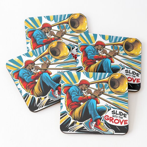 Item preview, Funk Trombone Groove – Slide into the Rhythm Urban Art designed and sold by JenniferCreaArte .