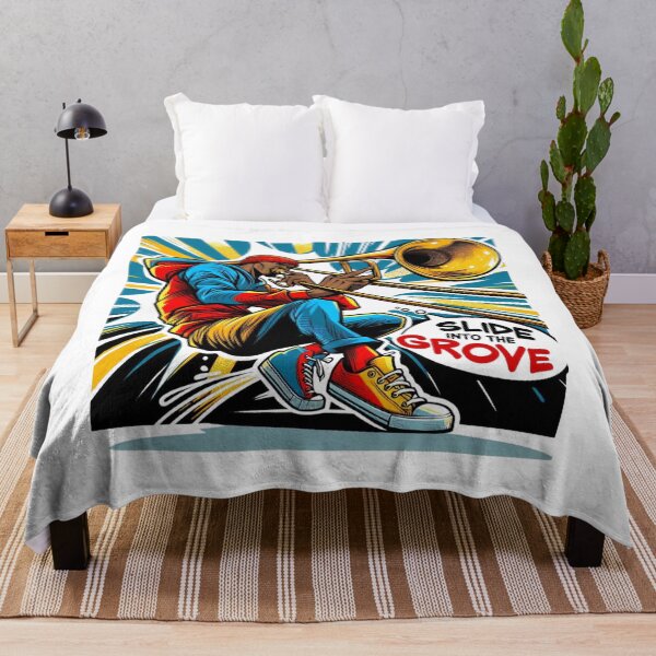 Item preview, Funk Trombone Groove – Slide into the Rhythm Urban Art designed and sold by JenniferCreaArte .