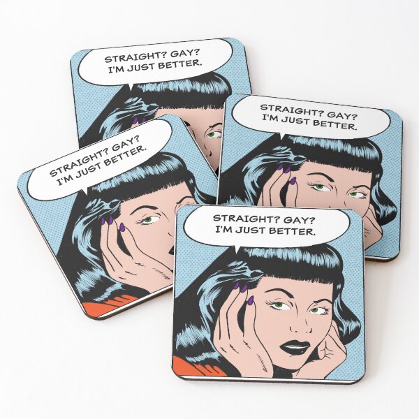 Aperçu de l'œuvre Pop Art Queer Confidence – Bande dessinée « Je suis juste meilleur » créée et vendue par newyorkwala.