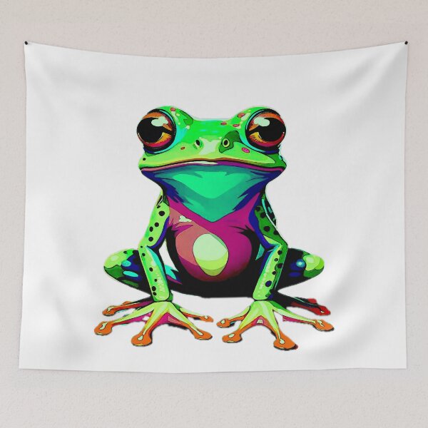 Item preview, Frog Cartoon designed and sold by ViaARTfactory.