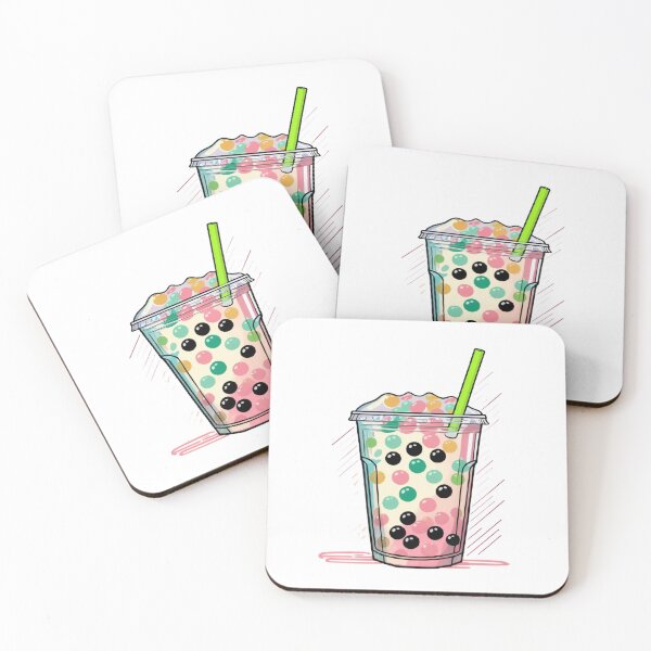 Aperçu de l'œuvre Illustration de thé aux perles (Boba) créée et vendue par DropTShop.