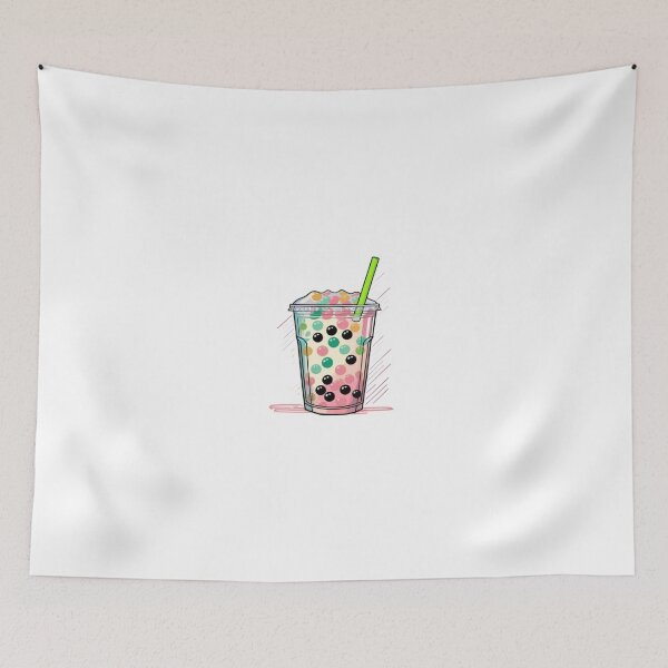 Item preview, Bubble Tea (Boba) Illustration Design designed and sold by DropTShop.