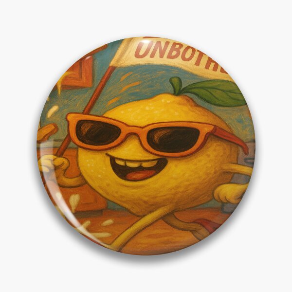 Item preview, Zestfully Unbothered – Cool Lemon in Chaos designed and sold by Neovibe Print.