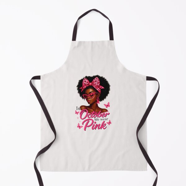 Item preview, In October We Wear Pink Breast Cancer Awareness Black Women designed and sold by MOHITSALVI.