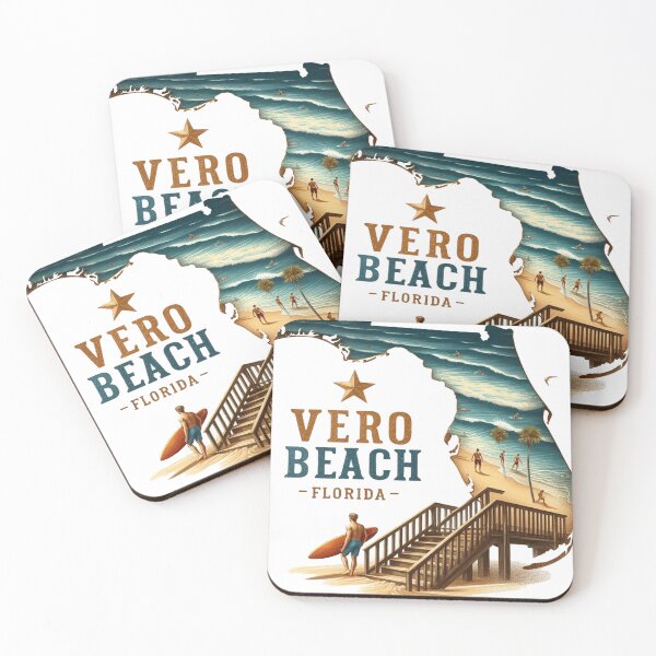 Item preview, Retro Vero Beach Sunset designed and sold by vectcd.
