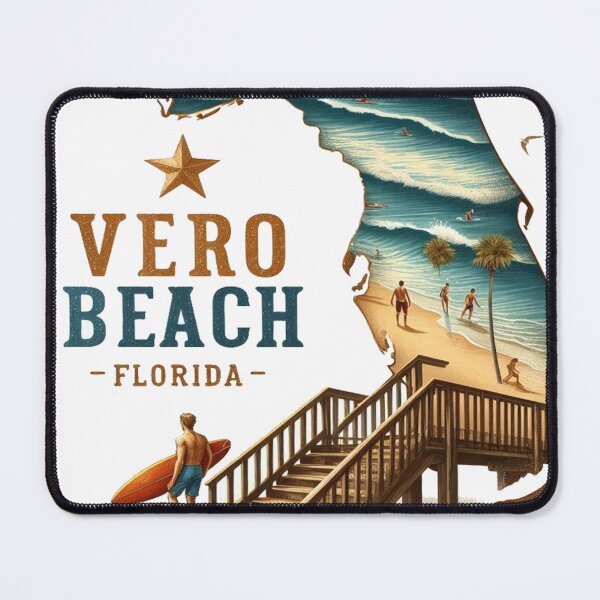 Item preview, Retro Vero Beach Sunset designed and sold by vectcd.