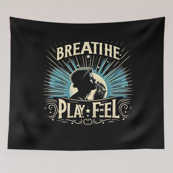 Item preview, Harmonica Soul Art – Breathe Play Feel Vintage Design designed and sold by JenniferCreaArte .