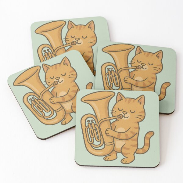 Item preview, Ginger Cat Playing the Tuba  designed and sold by Brontox.