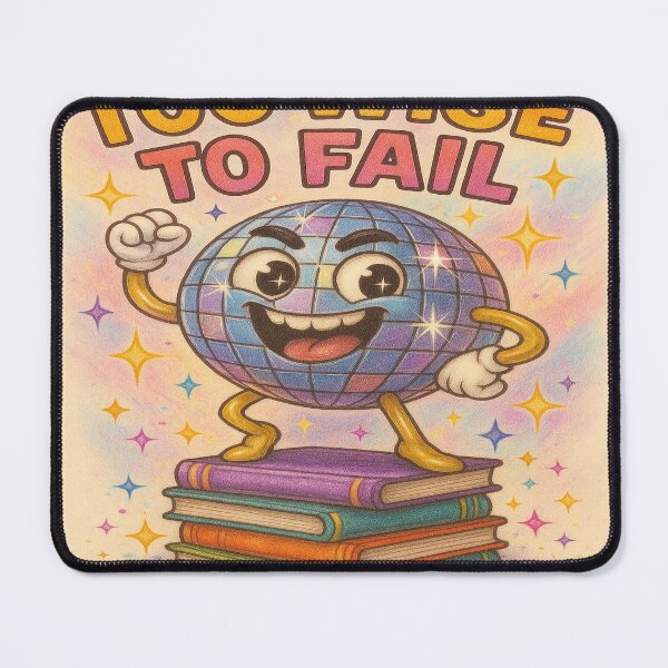 Item preview, Too Wise to Fail – Sparkling Wisdom on a Stack of Books designed and sold by Neovibe Print.