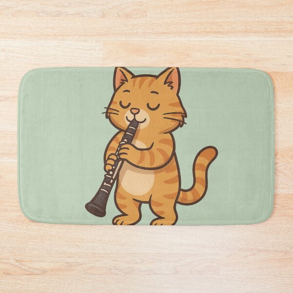 Item preview, Ginger Cat Playing Clarinet  designed and sold by Brontox.