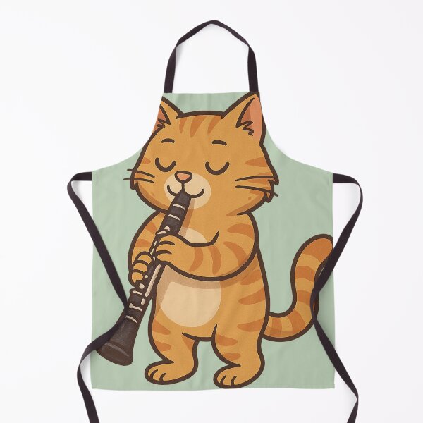 Item preview, Ginger Cat Playing Clarinet  designed and sold by Brontox.