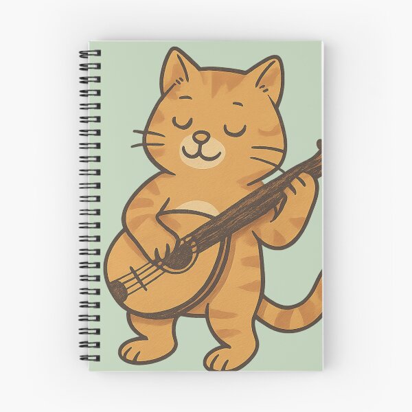 Item preview, Ginger Cat Playing the Mandolin designed and sold by Brontox.