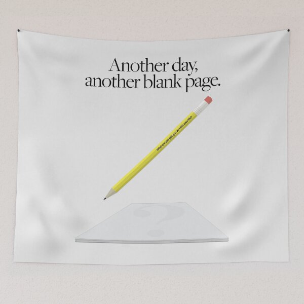 Item preview, Another day, another blank page. (What are you going to do with your life?) designed and sold by SBVillard.