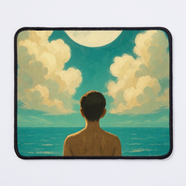 Item preview, Moonlit Stillness: A Surreal Moment in Turquoise Waters designed and sold by PaintedPixels01.