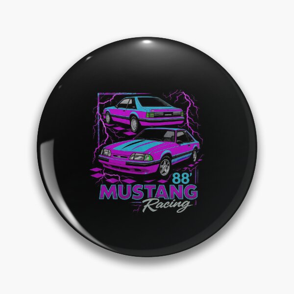 Item preview, 1988 Mustang Foxbody Retro Racing Neon Vibes designed and sold by TheArtOfCar.