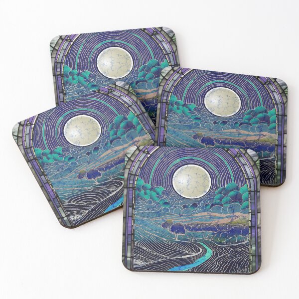 Item preview, Batik Forest Full Moon Cathedral designed and sold by AuroraXGreen.