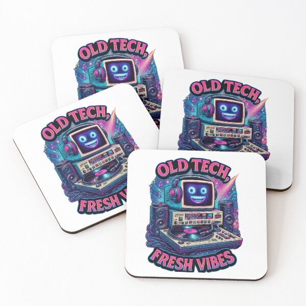 Item preview, Retro Computer DJ – Old Tech Fresh Vibes Neon Music Art designed and sold by JenniferCreaArte .