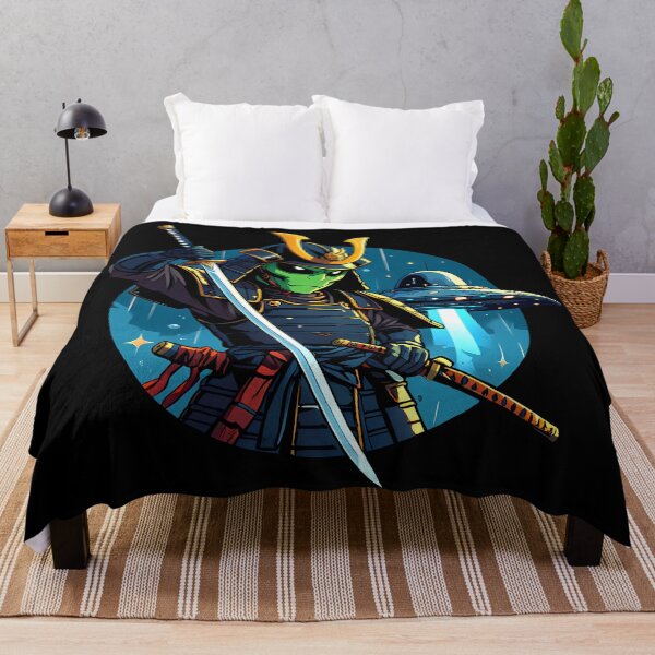 Item preview, Alien Samurai UFO Japanese Vintage designed and sold by Funny Vintage Stickers And T-Shirts.