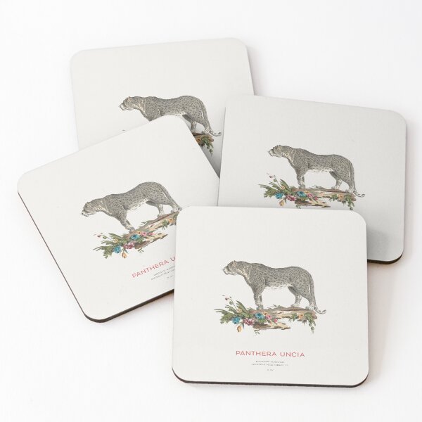 Item preview, The snow leopard or Panthera uncia designed and sold by Vintagrafica.