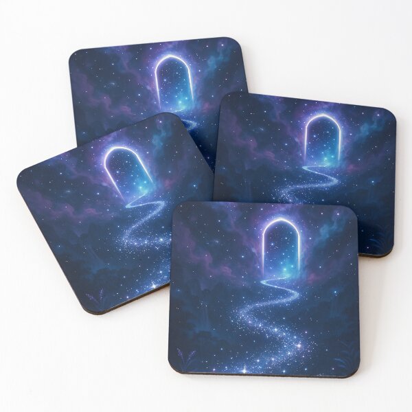 Item preview, Mystical Starry Pathway to a Heavenly Door | Celestial Dreamscape Design | Spiritual Fantasy Journey | Cosmic Portal of Light | Ethereal Nighttime Vision designed and sold by PaintedPixels01.
