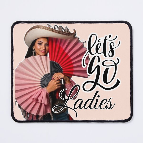 Item preview, Let's Go Ladies - Cowgirl with Fans designed and sold by binspired2shop.