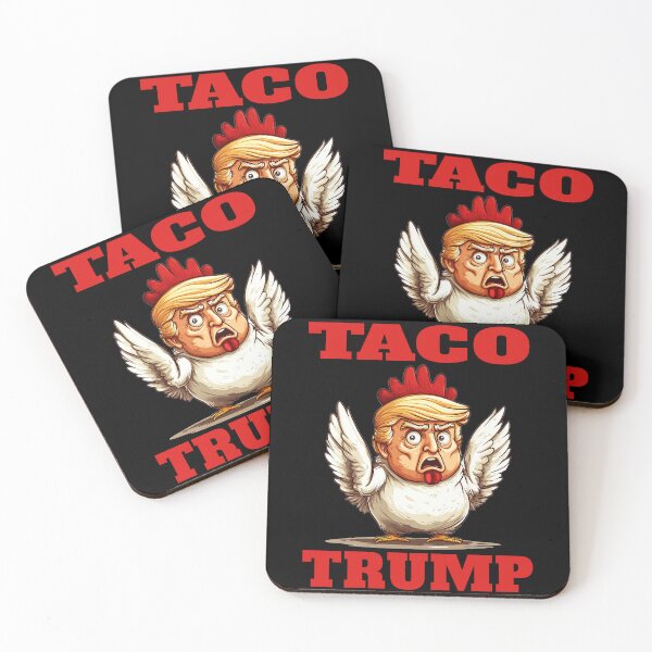 Item preview, TACO Trump, Funny Trump Taco Design, TACO- Trump Always Chickens Out, Funny Anti Trump Taco designed and sold by Bullish-Bear.