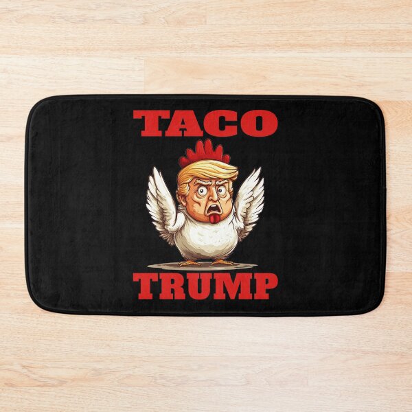Aperçu de l'œuvre TACO Trump, Funny Trump Taco Design, TACO- Trump Always Chickens Out, Funny Anti Trump Taco créée et vendue par Bullish-Bear.