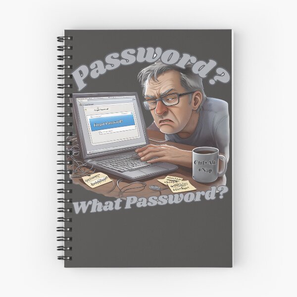 Item preview, What Password? – Funny Tech Meltdown Graphic for Gen X/Y designed and sold by CottonandQuill.