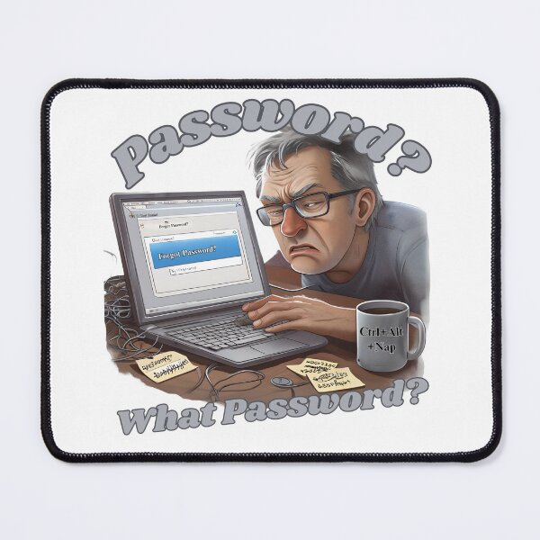 Item preview, What Password? – Funny Tech Meltdown Graphic for Gen X/Y designed and sold by CottonandQuill.