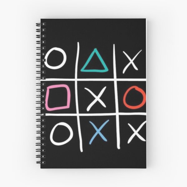 Item preview, handmade drawing of classic game tik-tac-toe with shapes designed and sold by NivyasArtistry.