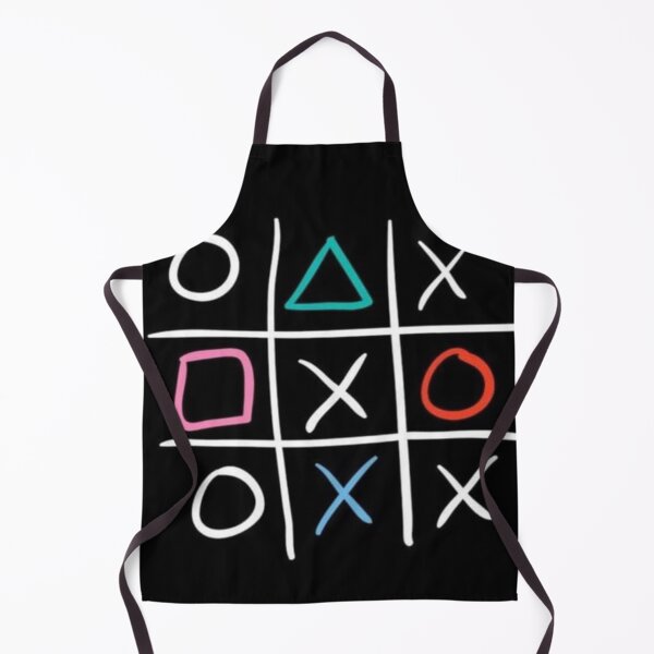 Item preview, handmade drawing of classic game tik-tac-toe with shapes designed and sold by NivyasArtistry.