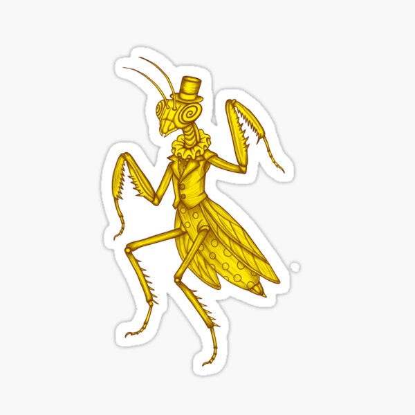 Item preview, Gold Circus Mantis designed and sold by cybersoulflow.