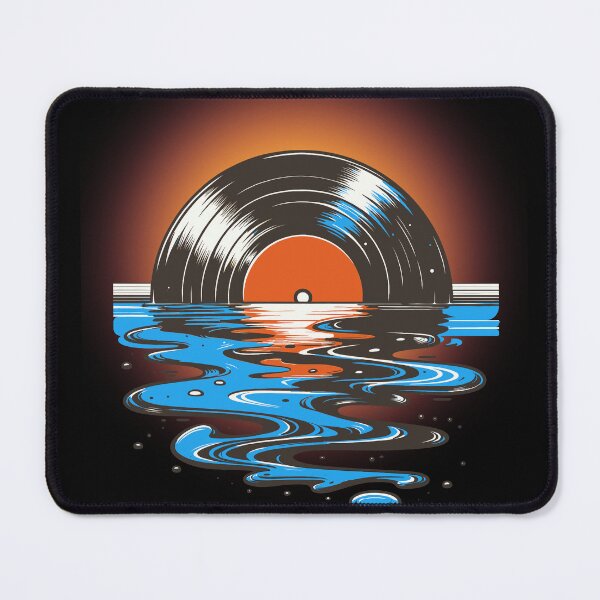 Item preview, Retro Vinyl Record Album Sinking In The Water At Sunset designed and sold by BeansHotTees.