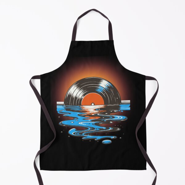Item preview, Retro Vinyl Record Album Sinking In The Water At Sunset designed and sold by BeansHotTees.