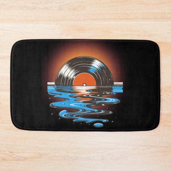 Item preview, Retro Vinyl Record Album Sinking In The Water At Sunset designed and sold by BeansHotTees.