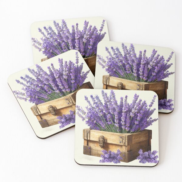 Item preview, Country Lavender in a Wooden Box designed and sold by binspired2shop.