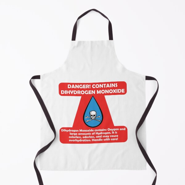 Item preview, Dihydrogen Monoxide Warning With Water Drop Skull designed and sold by TheRainFamily.