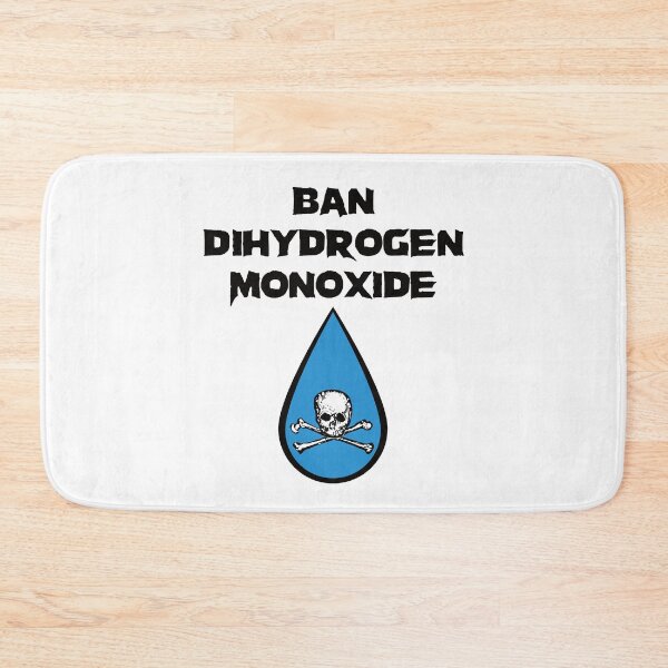 Item preview, Ban Dihydrogen Monoxide With Water Drop Skull And Crossbones designed and sold by TheRainFamily.