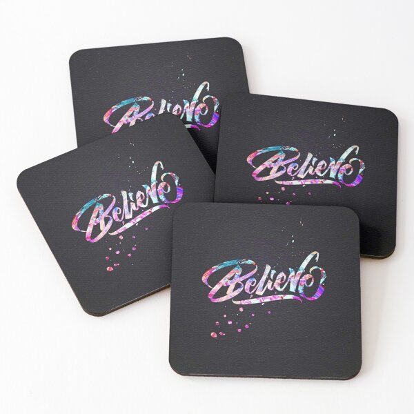 Item preview, handmade beautiful word believe in multicolor designed and sold by NivyasArtistry.
