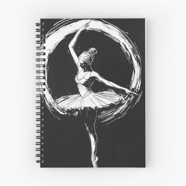 Item preview, Black and white ballerina sketch designed and sold by dcrc.