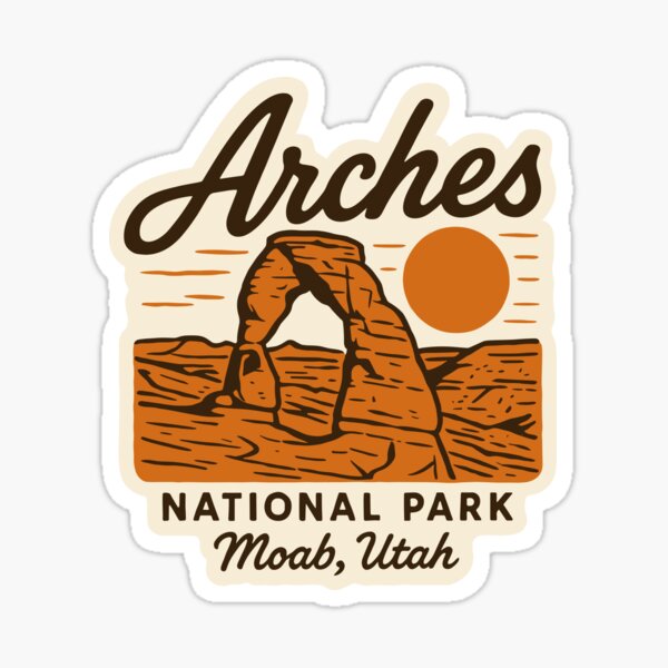 Item preview, Arches National Park Moab Utah Sticker designed and sold by Ismeal Von.