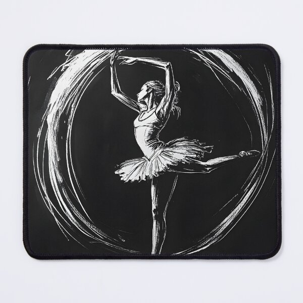 Item preview, black and white ballerina sketch designed and sold by dcrc.