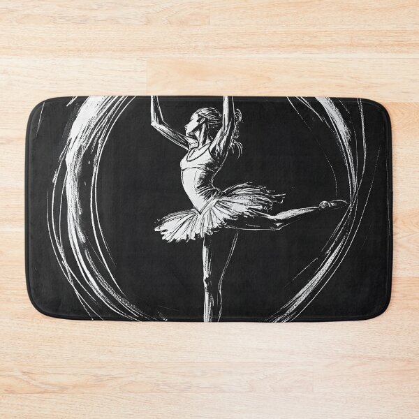 Item preview, black and white ballerina sketch designed and sold by dcrc.
