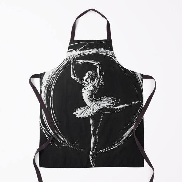 Item preview, black and white ballerina sketch designed and sold by dcrc.