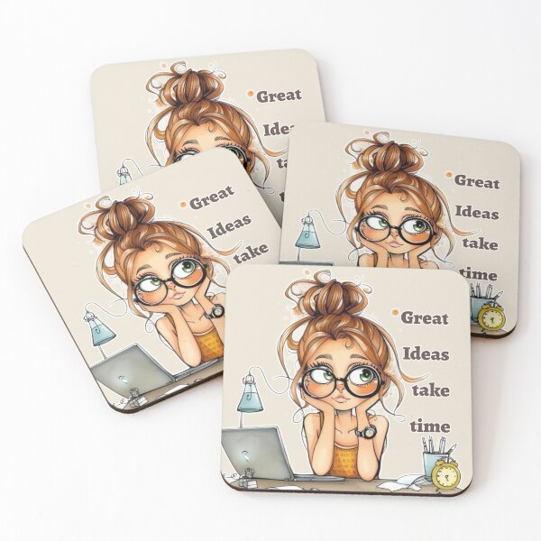 Item preview, Great Ideas Take Time - Girl Boss designed and sold by binspired2shop.