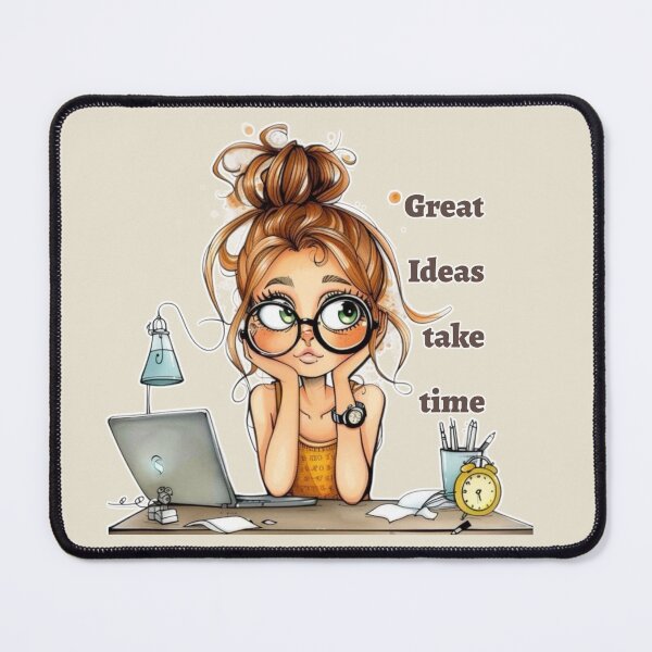 Item preview, Great Ideas Take Time - Girl Boss designed and sold by binspired2shop.