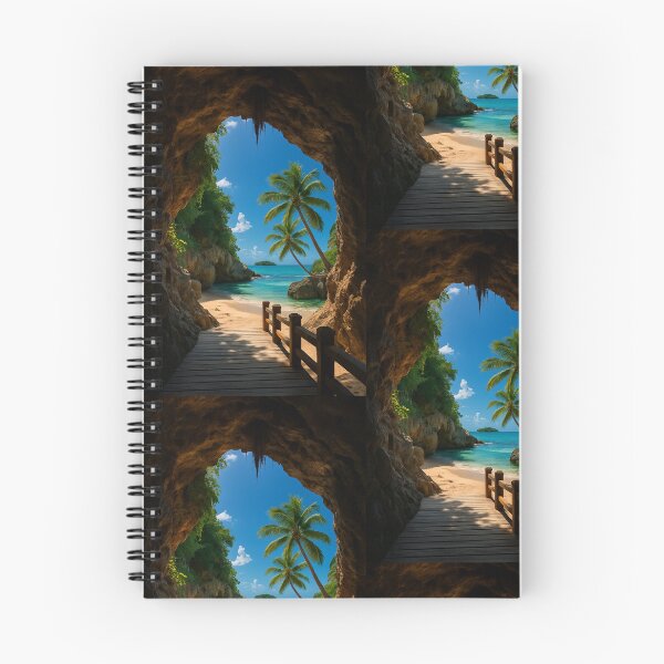 Item preview, Hidden Cove Entrance – Tropical Cave Beach iPhone Wallpaper designed and sold by AnChr90.