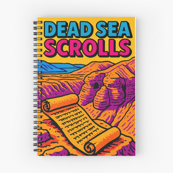 Item preview, Digital Retro Pop Art Poster of Dead Sea Scrolls | Vibrant Archaeological Travel Design | Ancient Manuscripts Meets Modern Style | Bold Cultural History Art | Iconic Middle Eastern Discovery designed and sold by PaintedPixels01.
